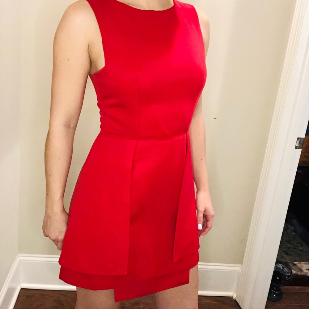 Finders Keepers Red Frame Cocktail Dress